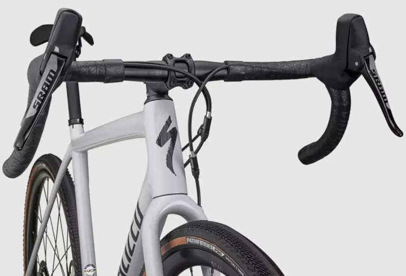 Specialized Crux Comp Gravel Road Bike 2023 in Gloss Dove Grey Metallic Navy-4